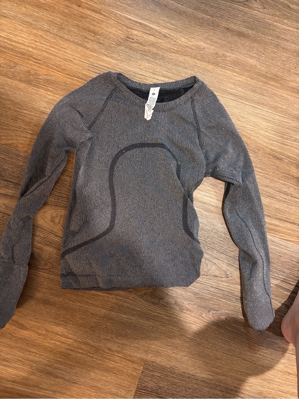 Gray Seamless Lululemon long Sleeve Top